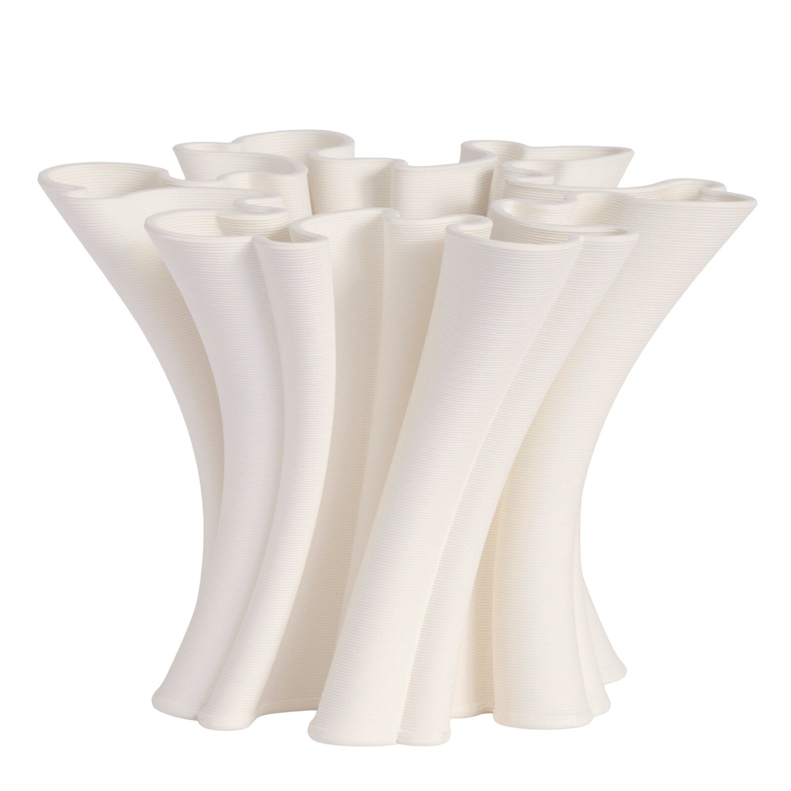Daisy White Vase 25cm