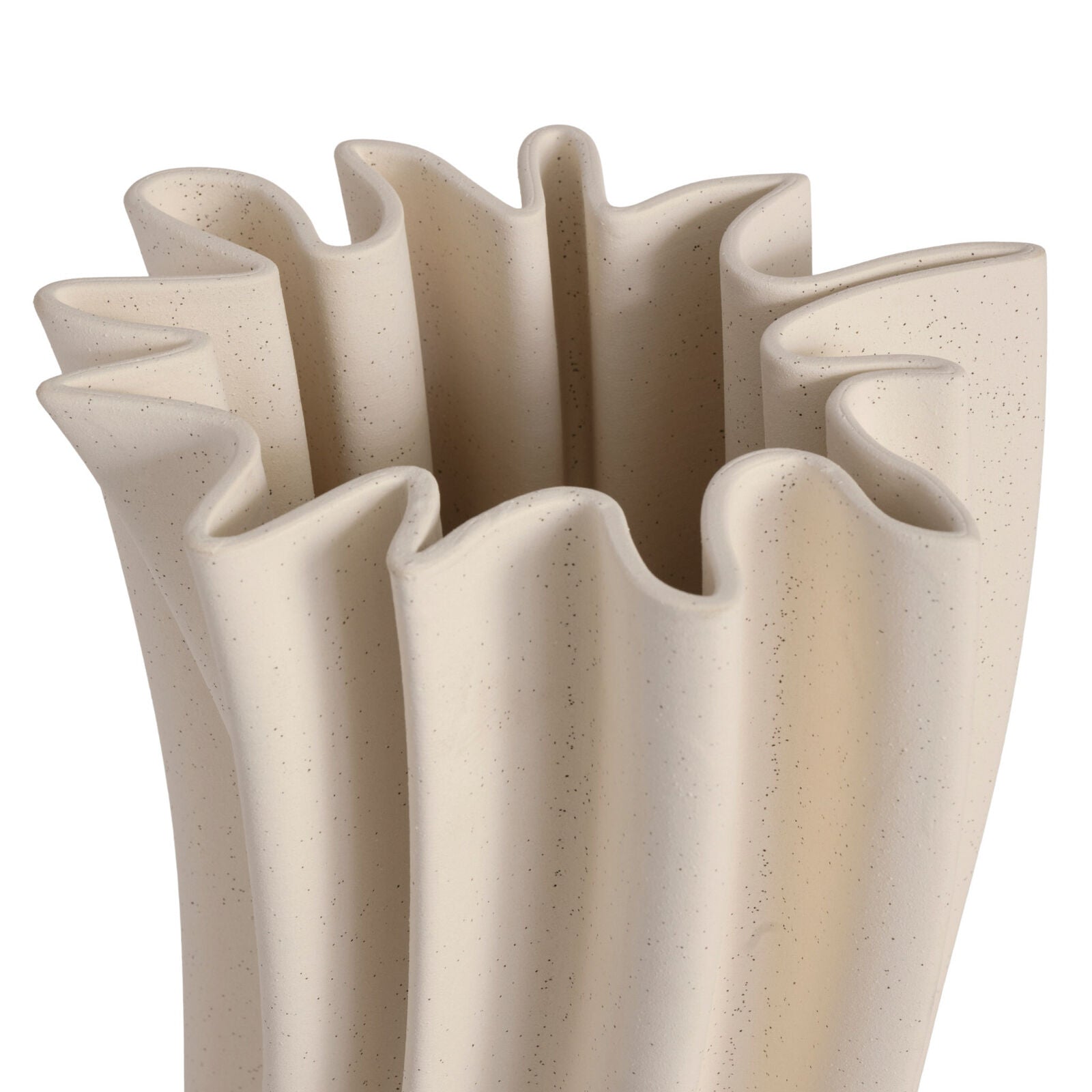 Ruth Cream Speckle Vase 37cm