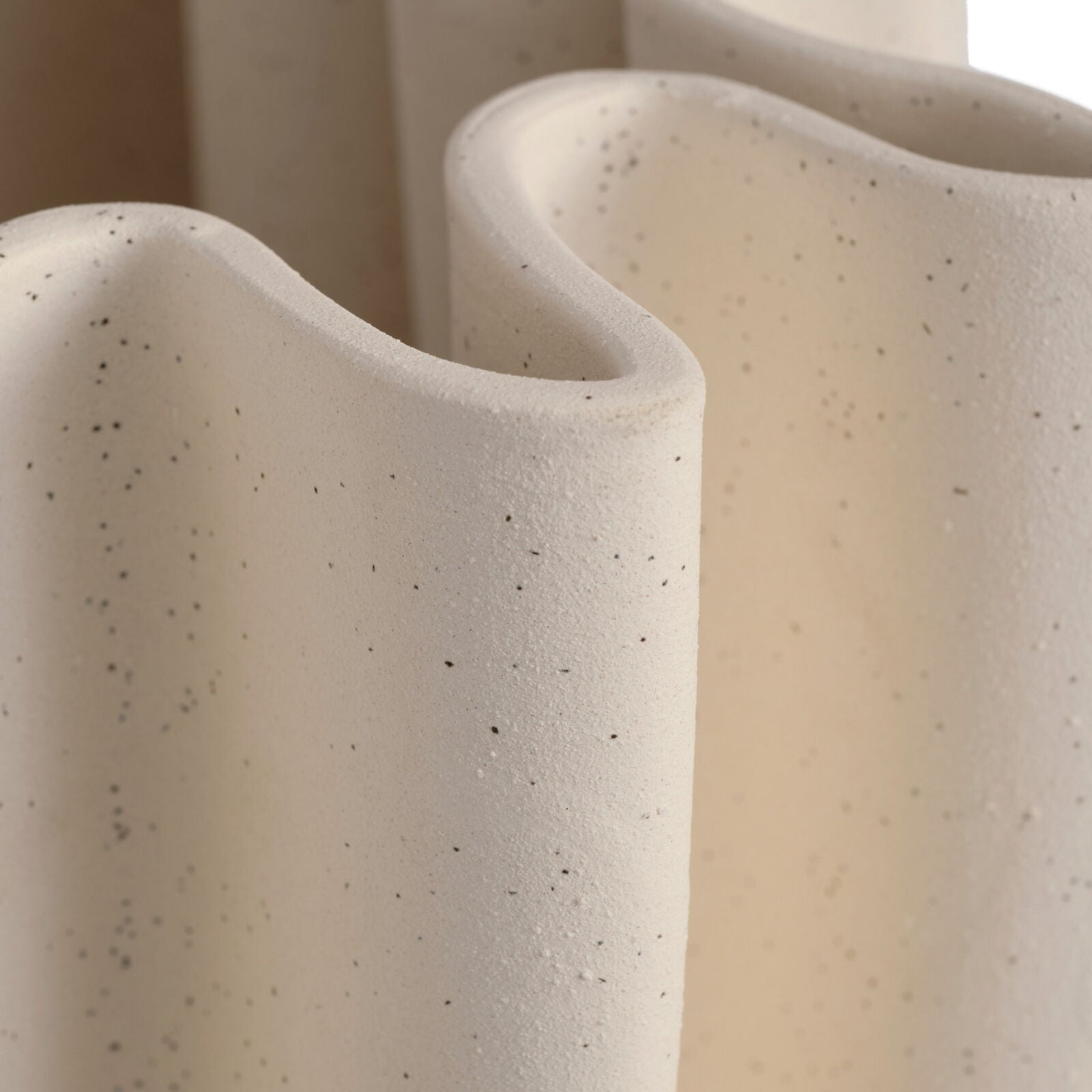 Ruth Cream Speckle Vase 37cm