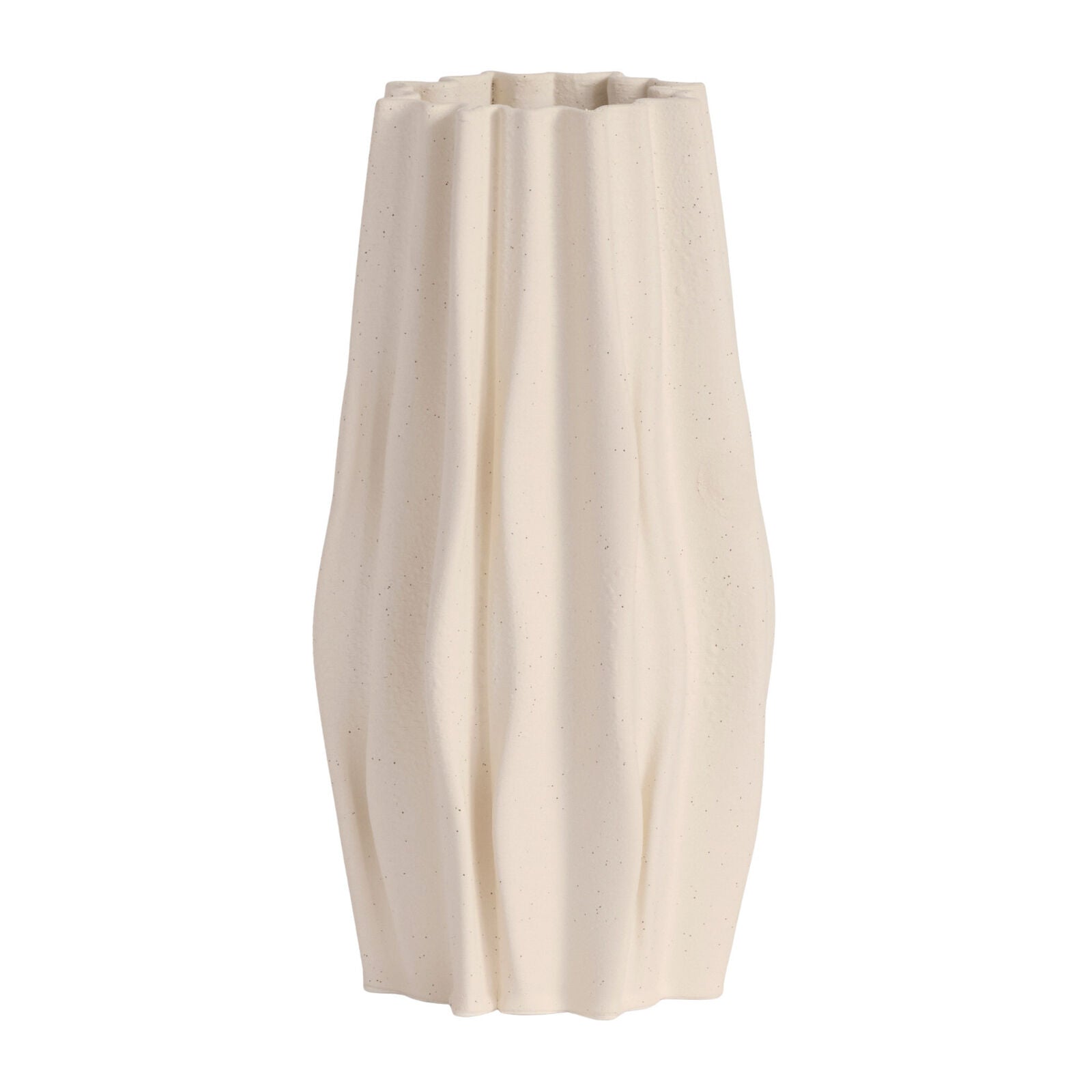 FERN Cream Specked Vase 30cm – designer vases for stylish home decor | One Six Eight London
