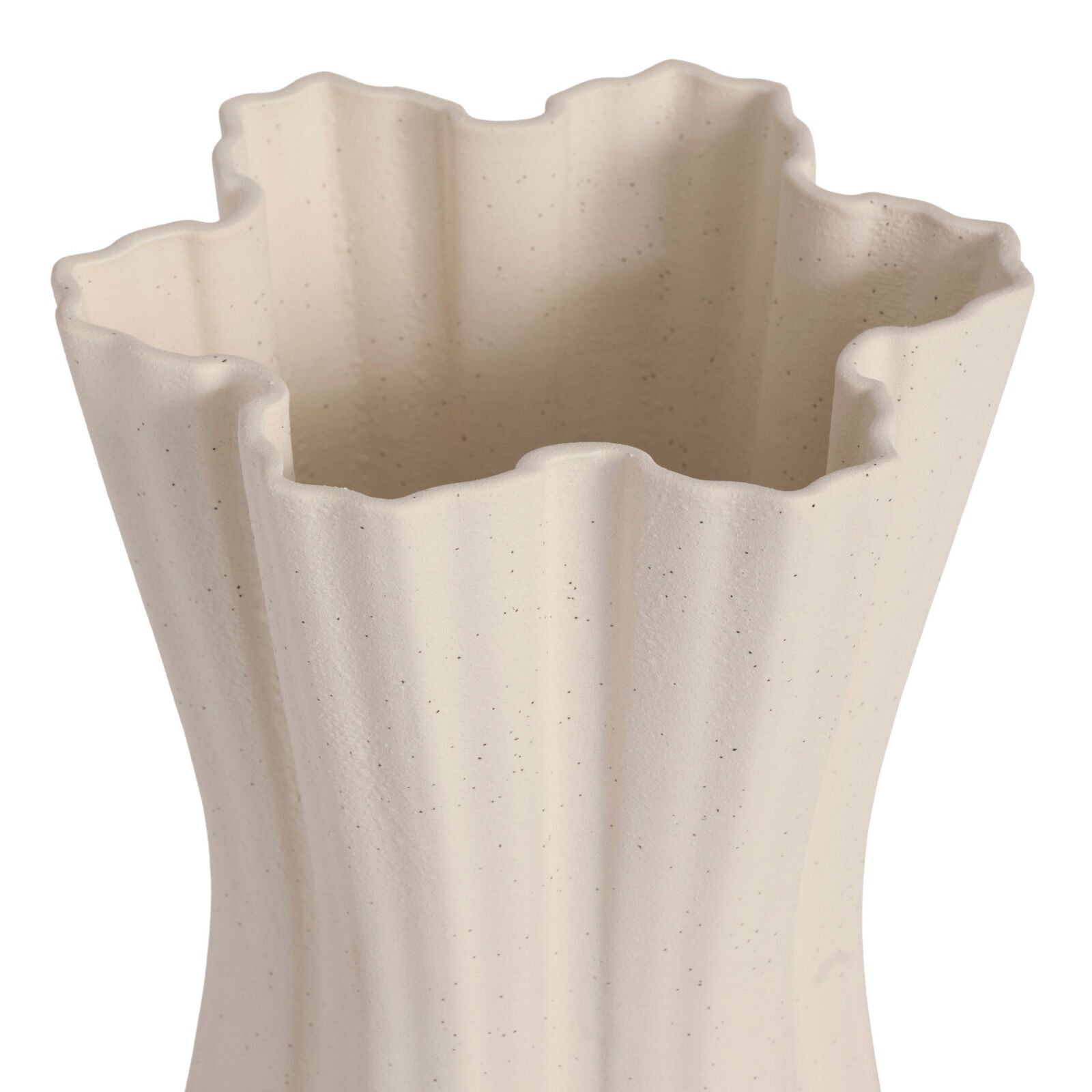 HEIDI Vase Cream Speckle 36cm