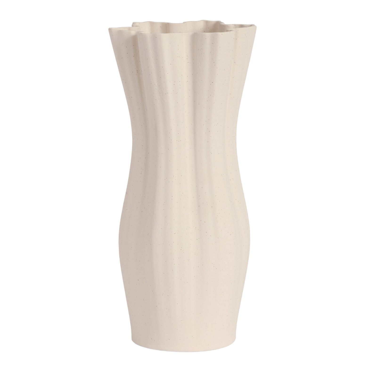 HEIDI Vase Cream Speckle 36cm