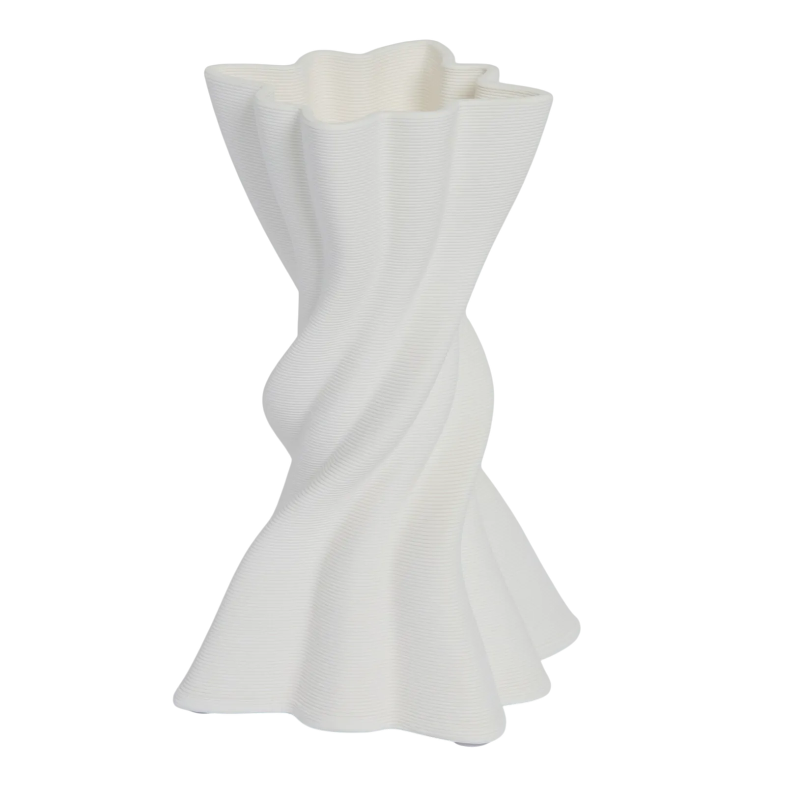 LOLA White Vase 20cm – designer vases for stylish home decor | One Six Eight London
