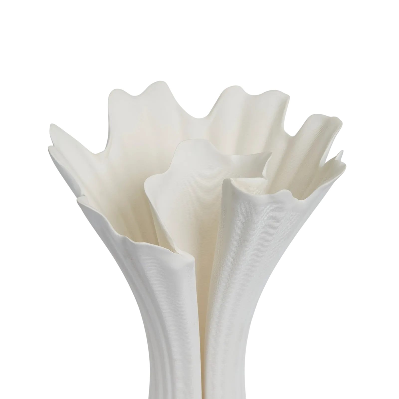 IMOGEN White Vase 41cm – close-up detail view | One Six Eight London