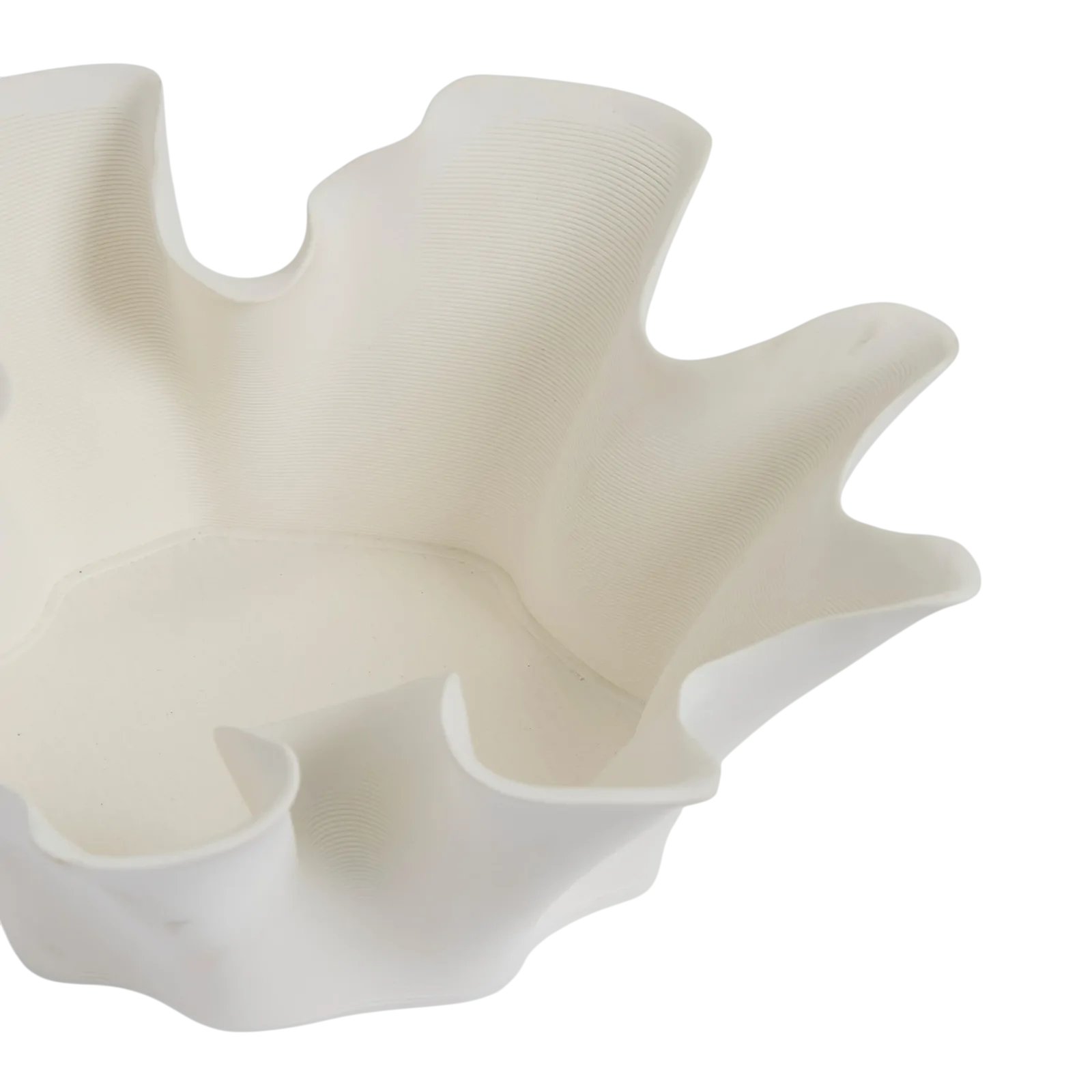 DUNE White Bowl 43cm – close-up detail view | One Six Eight London