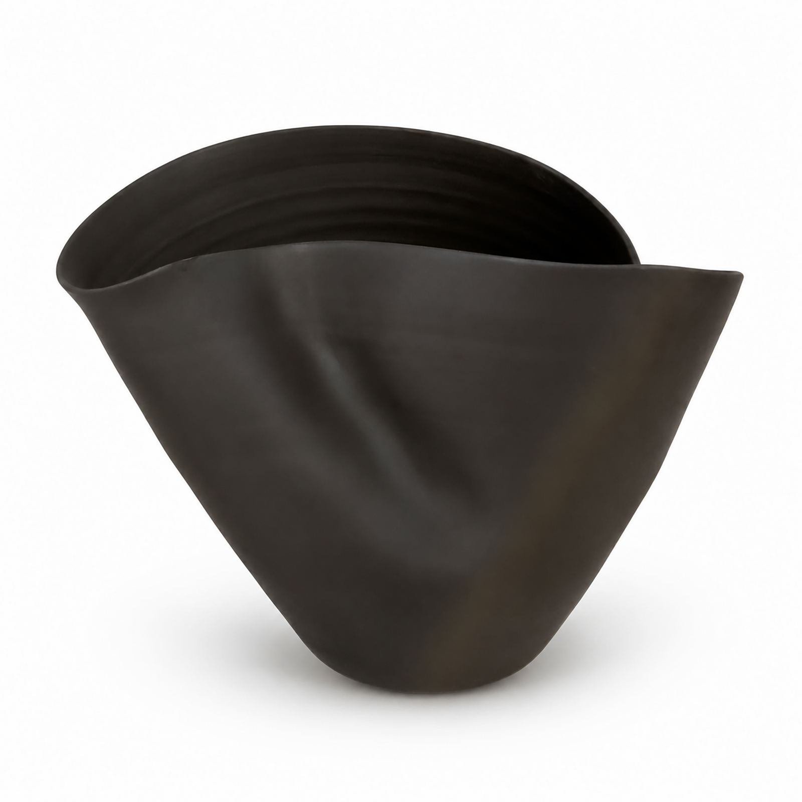 MIKA Sculptural Vase Black 35cm