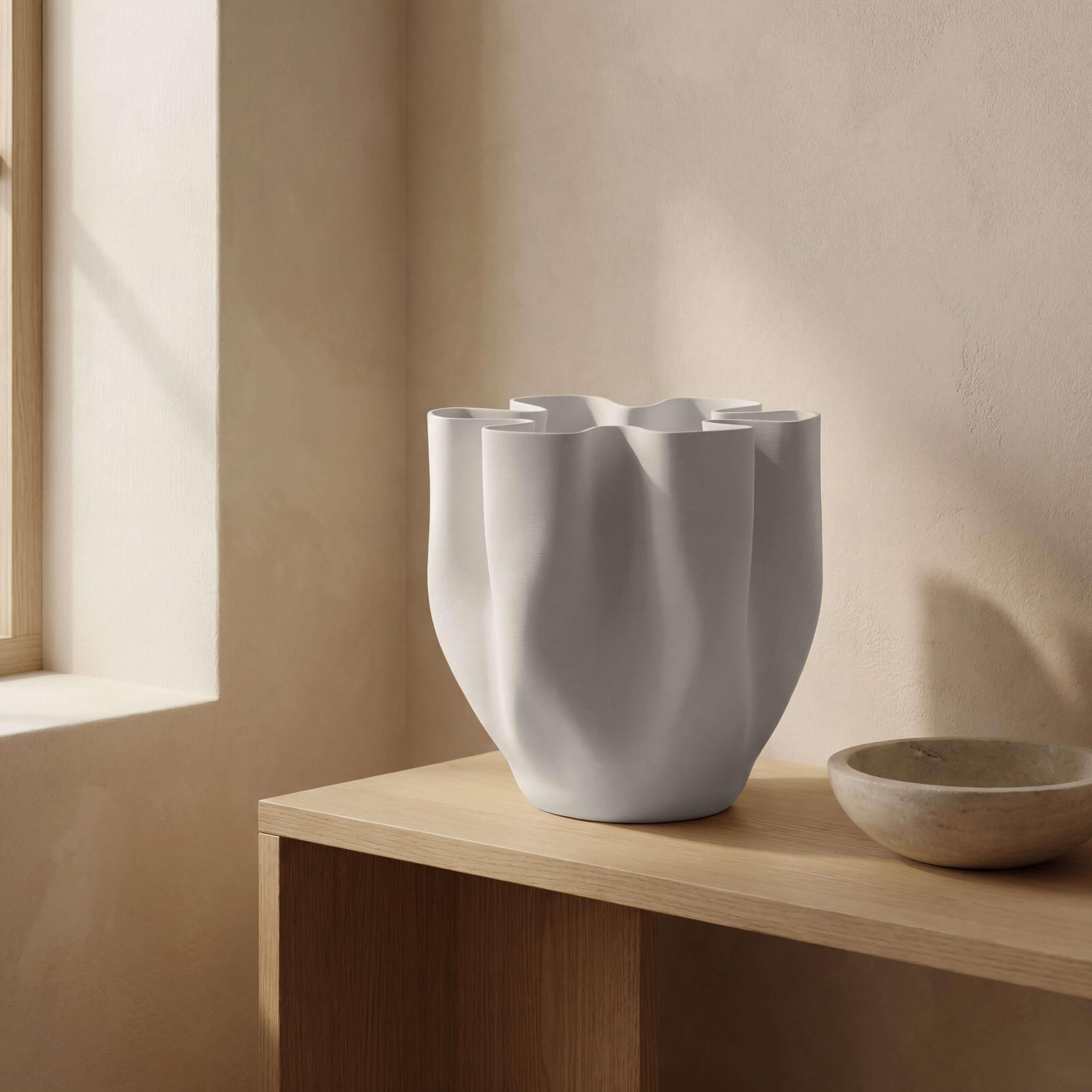 BAILEY White Vase 44cm