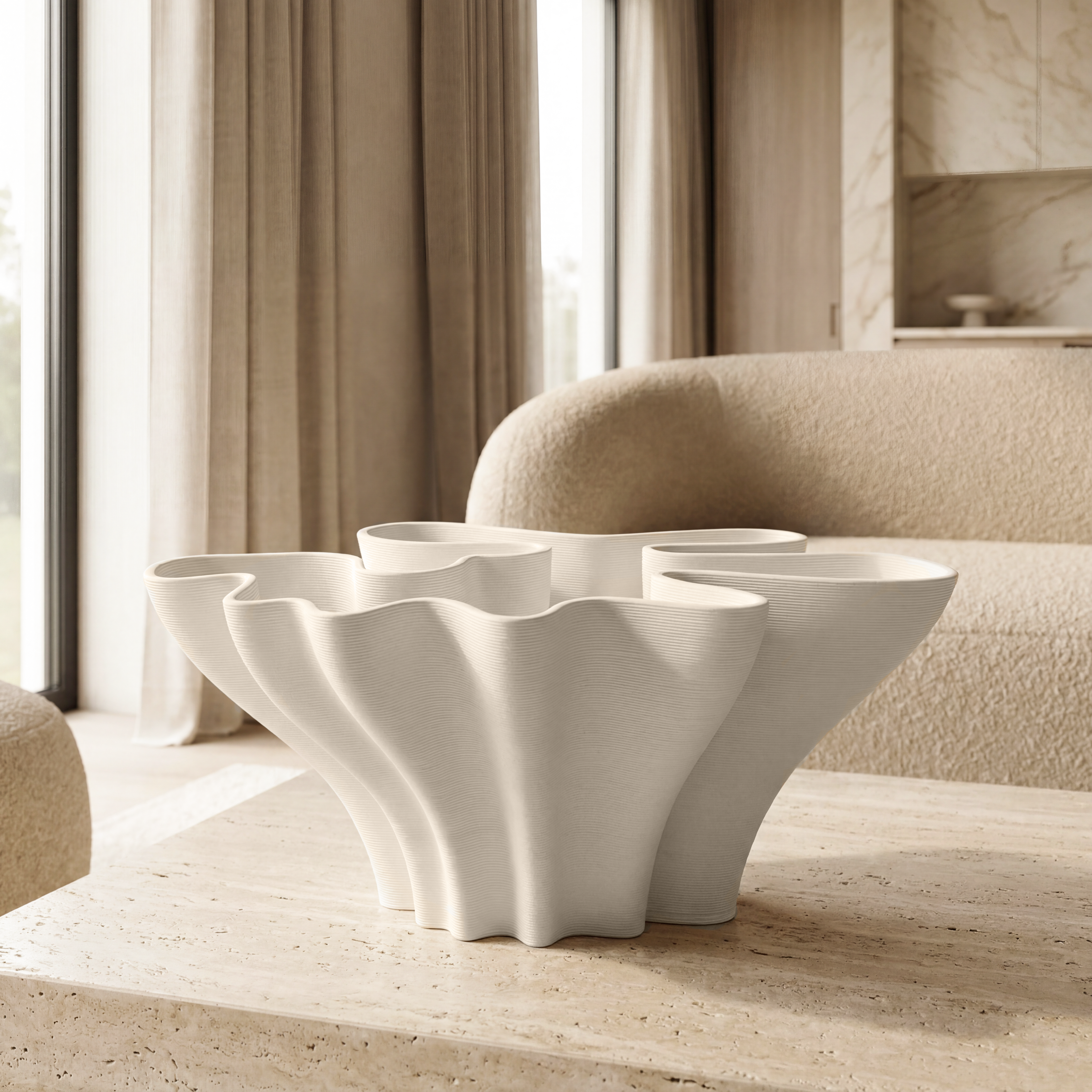 BLOSSOM Vase White Small 27cm