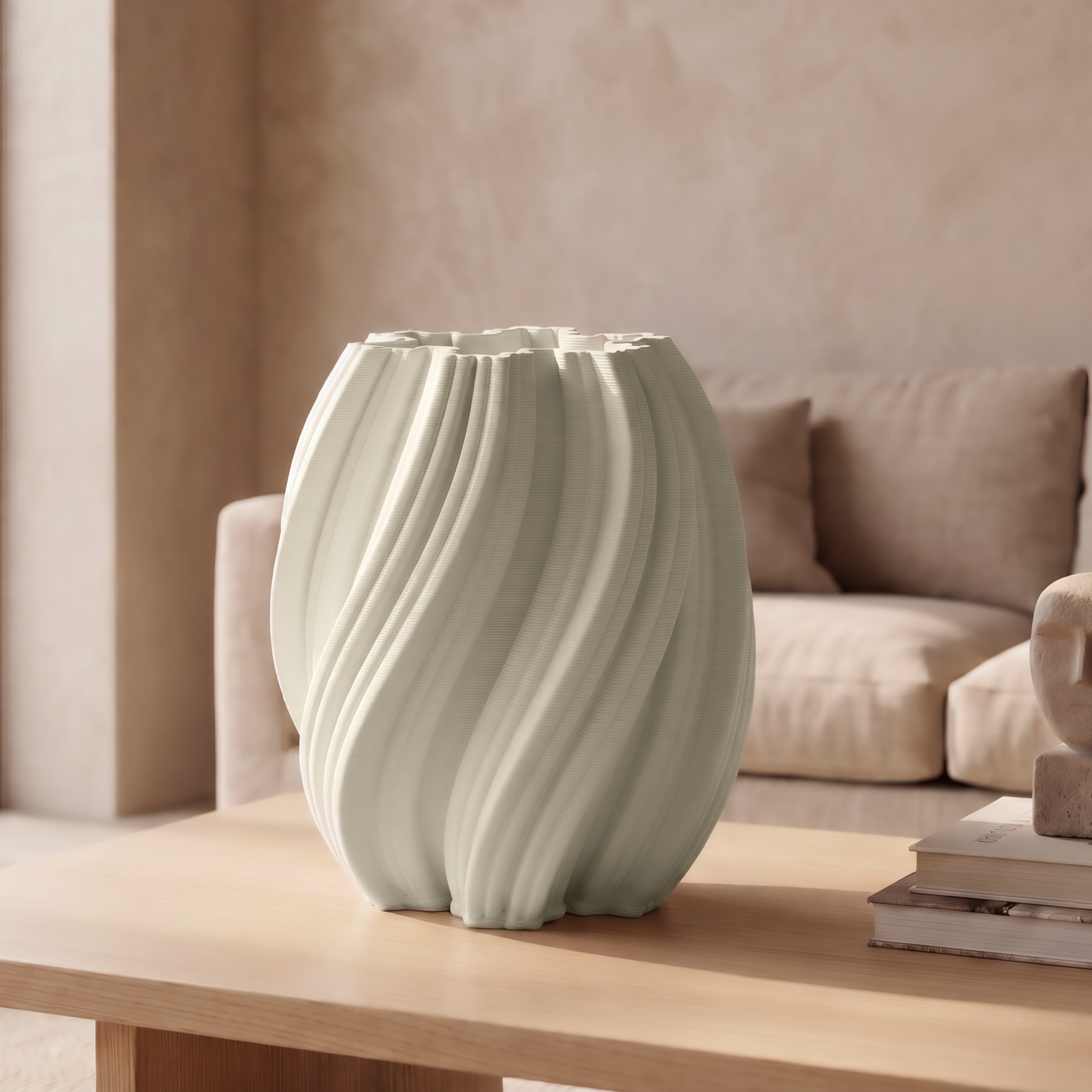EMMA White Vase 21cm