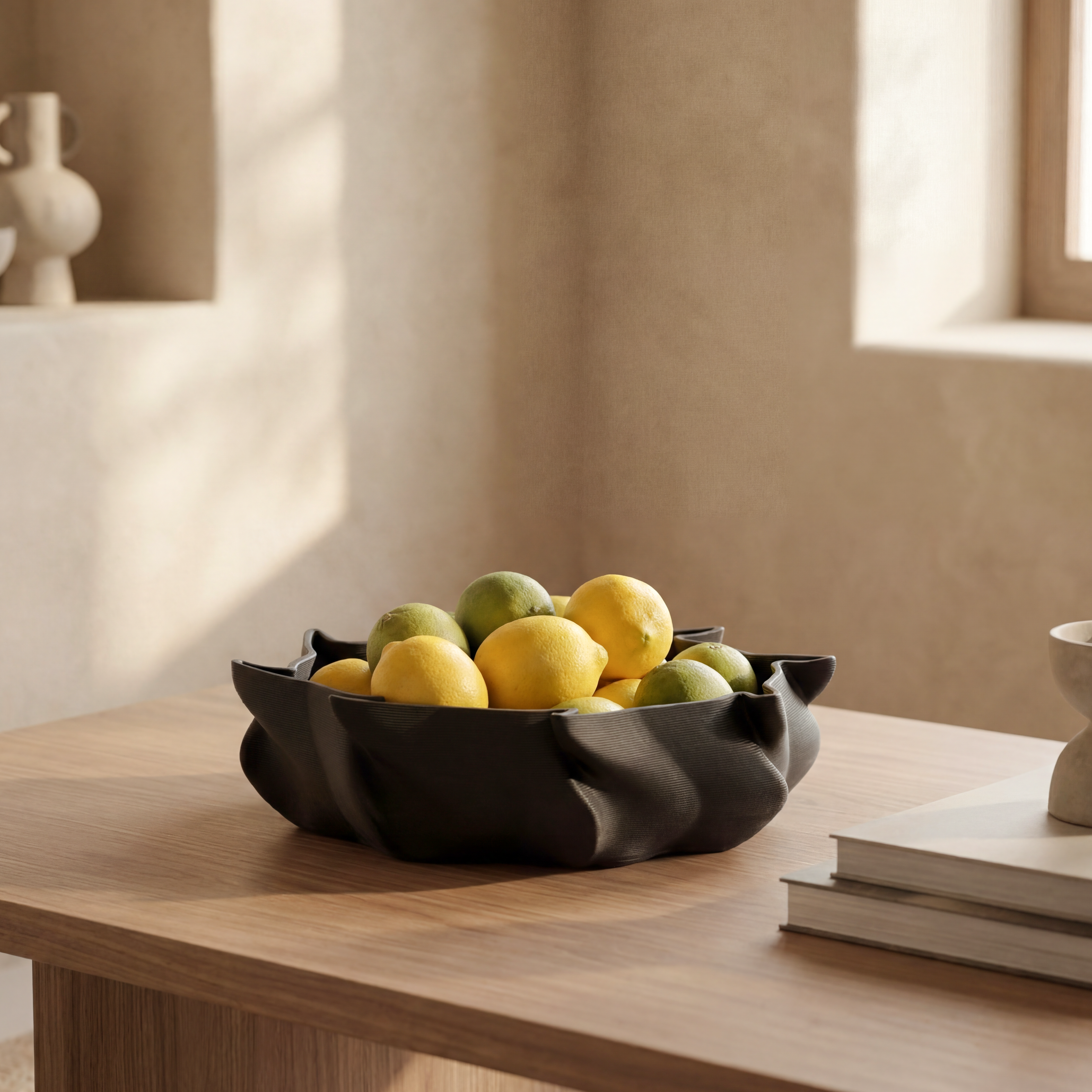 Elle Black Bowl 33cm