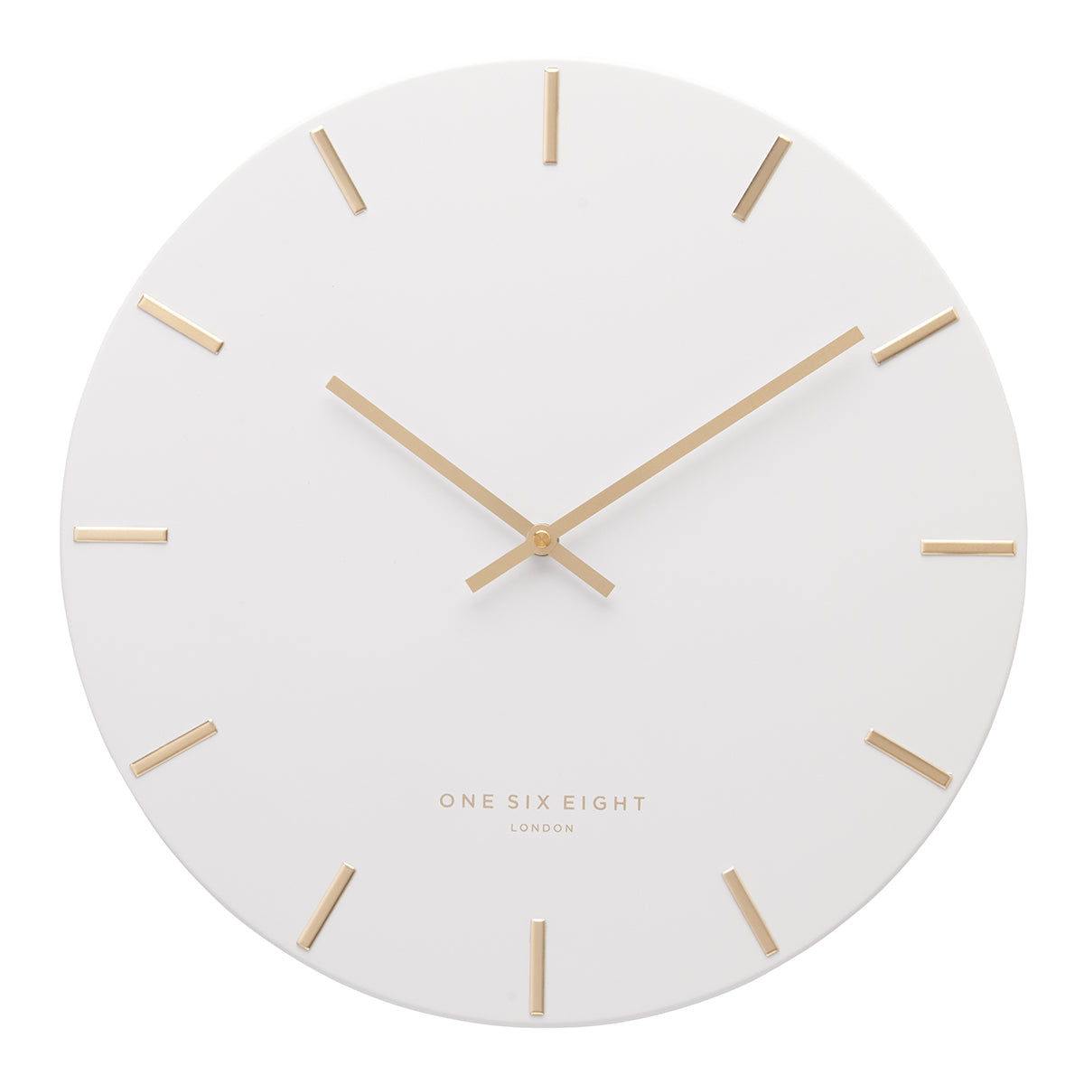 LUCA White 30cm Silent Wall Clock