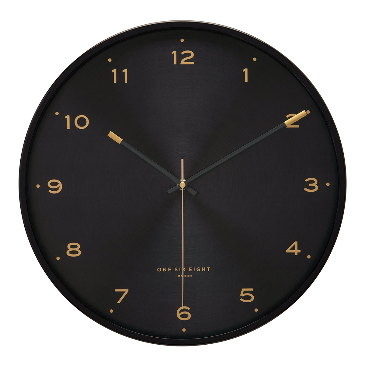 ELSA 40cm Black Silent Wall Clock