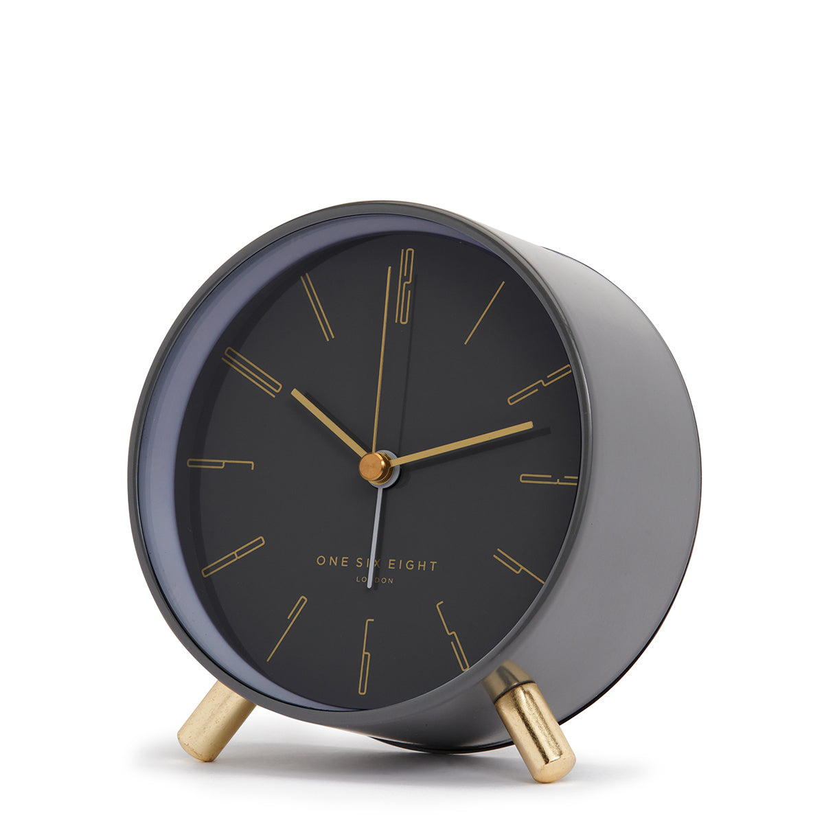 MAYA Charcoal  Grey Silent Alarm Clock