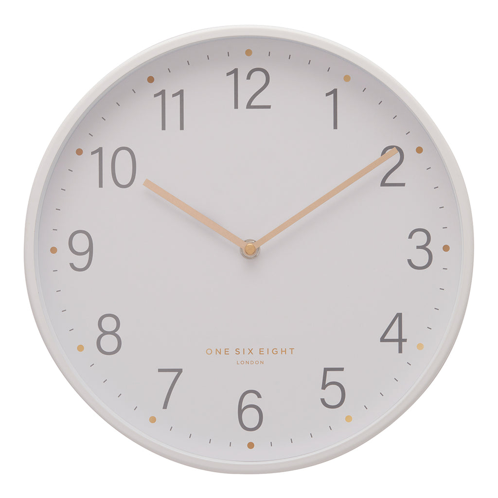 KATELYN Charcoal Grey 40cm Metal Wall Clock