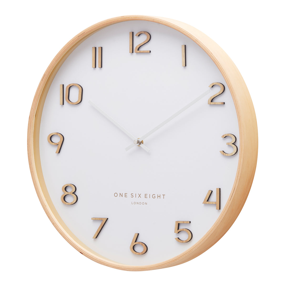 WALLACE White 41cm Silent Wall Clock