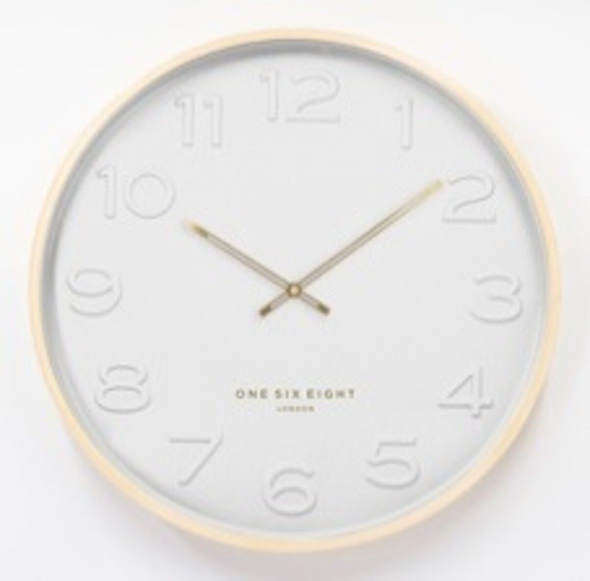 Bella White 41cm Silent Wall Clock