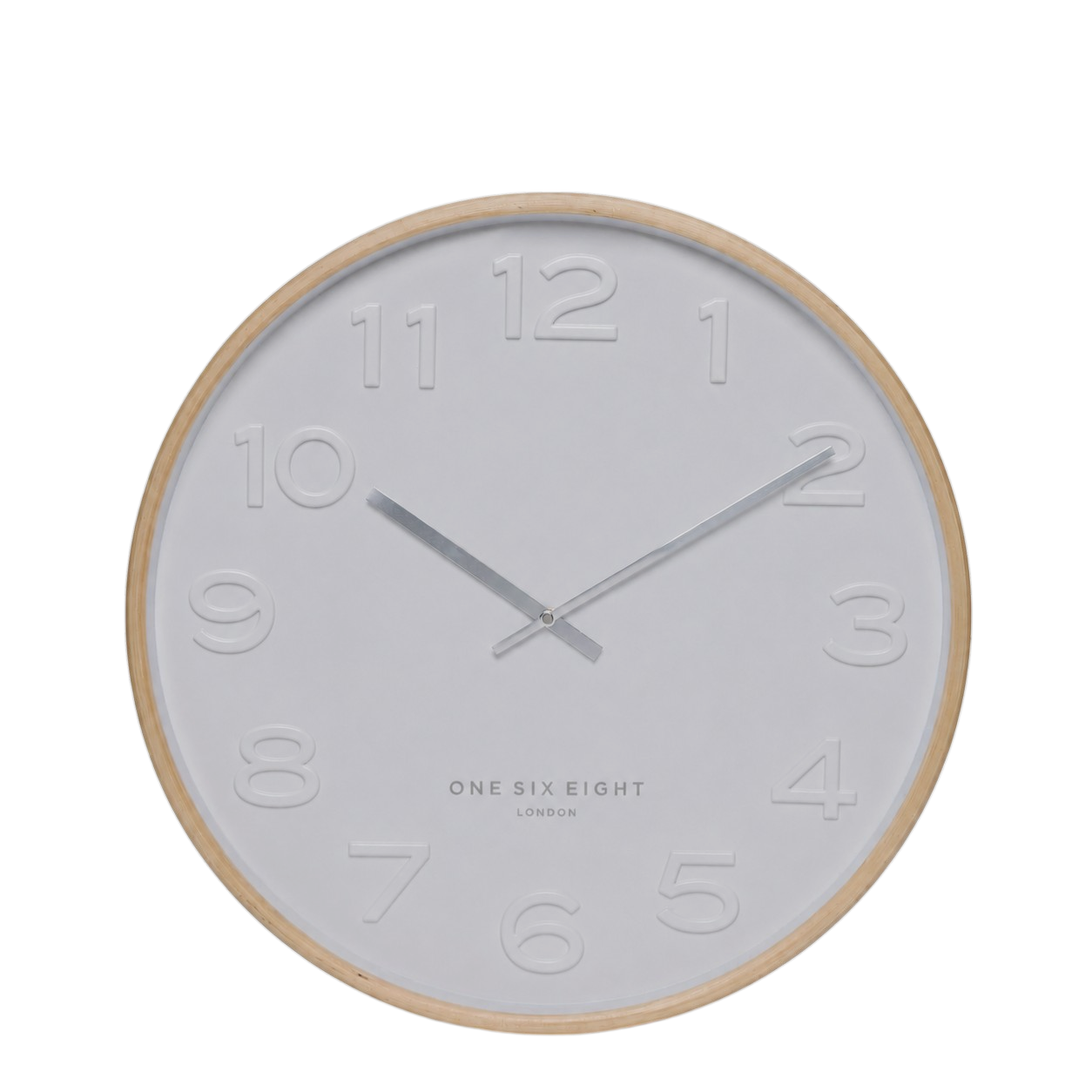Bella White 41cm Silent Wall Clock | One Six Eight London