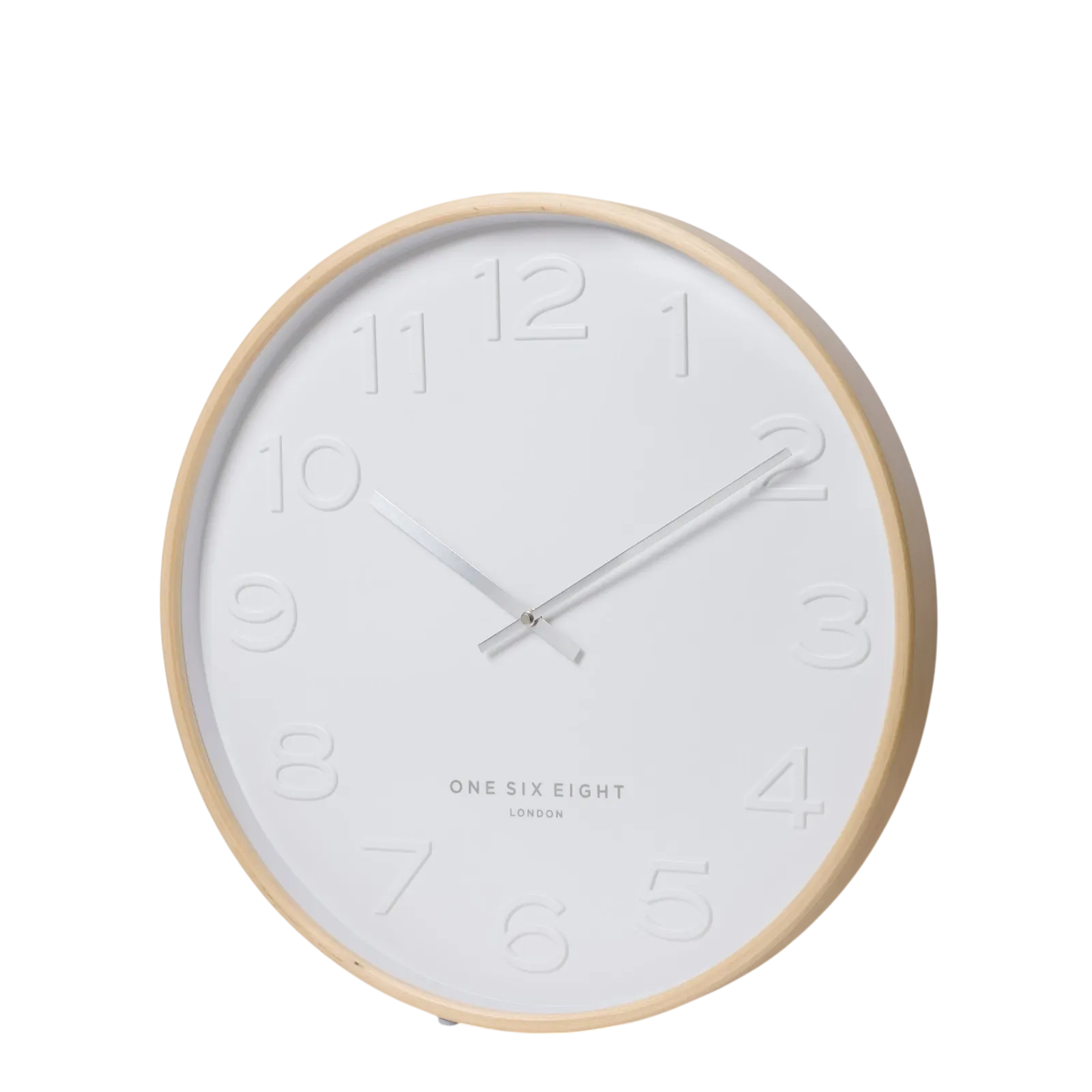 Bella White 41cm Silent Wall Clock | One Six Eight London