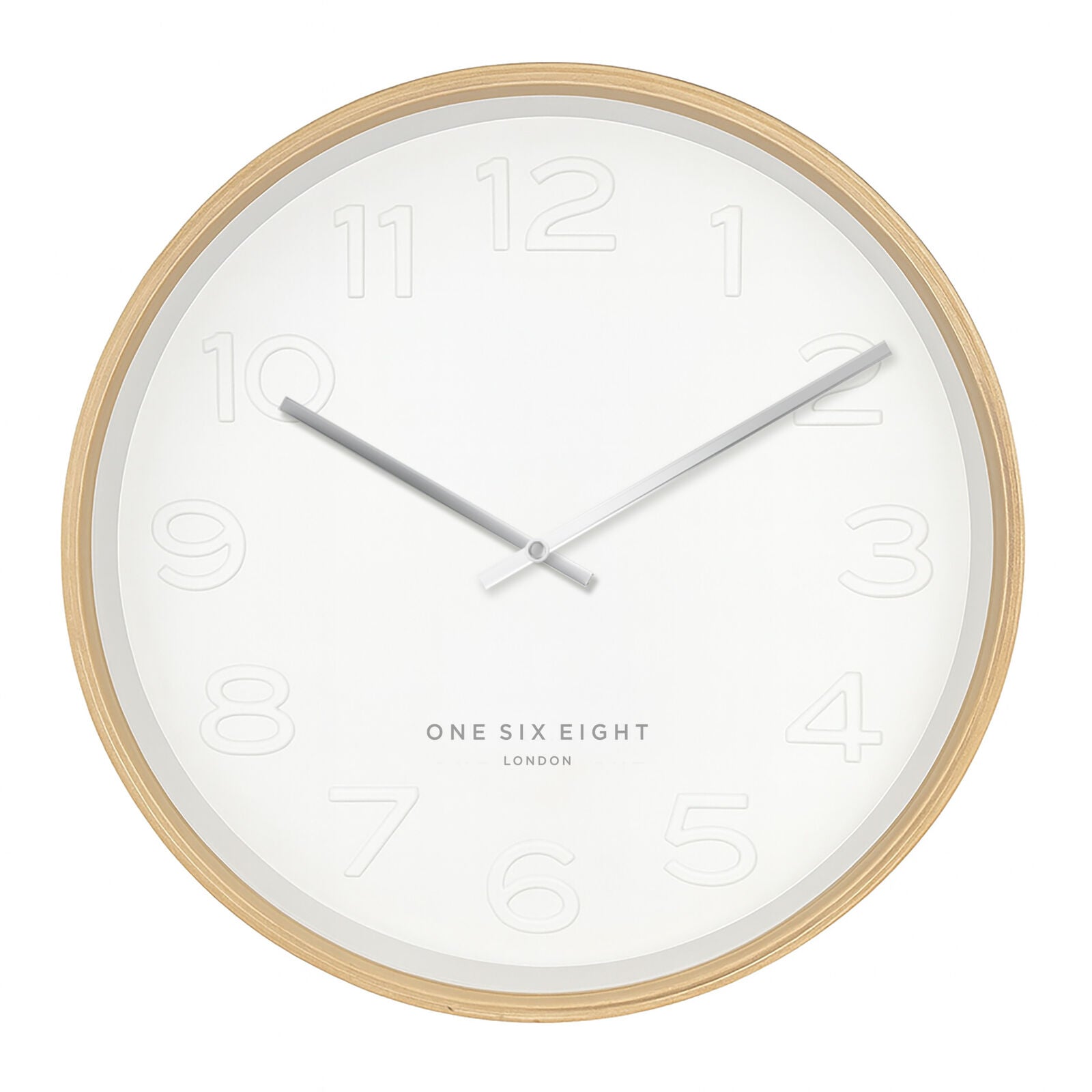 Bella White 41cm Silent Wall Clock