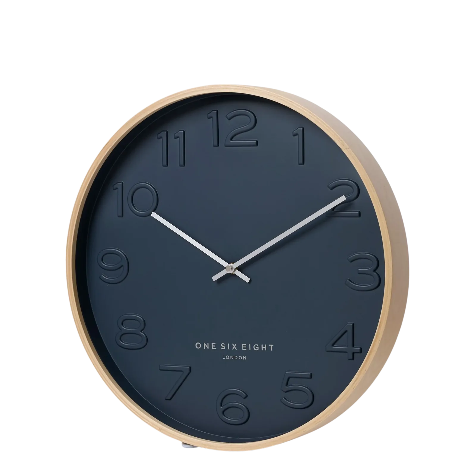 BELLA Ocean Blue 53cm Silent Wall Clock – designer wall clock for stylish home and office decor | One Six Eight London