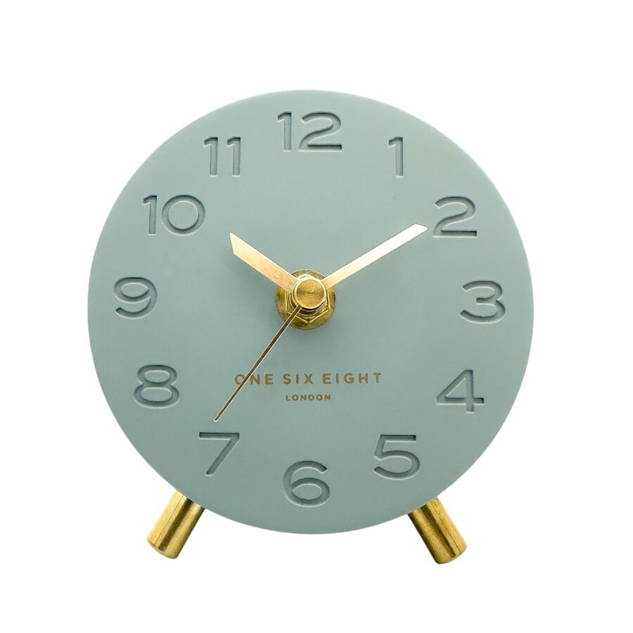 ARIEL Sage Green Silent Mantel Clock
