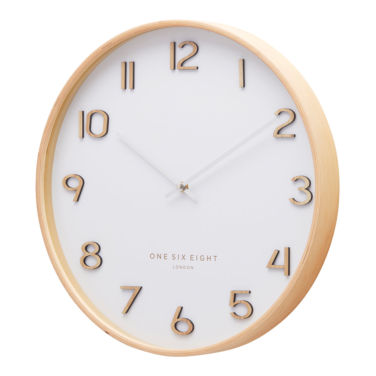 WALLACE White 30cm Silent Wall Clock
