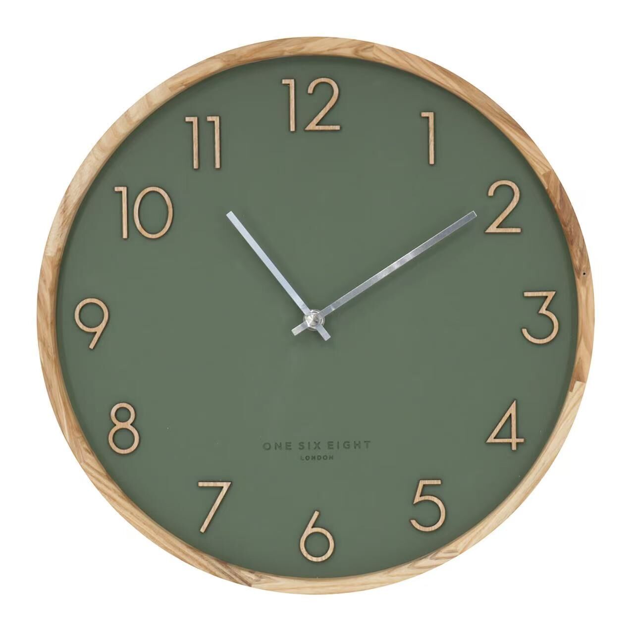 SCARLETT Olive Green 35cm Silent Wall Clock