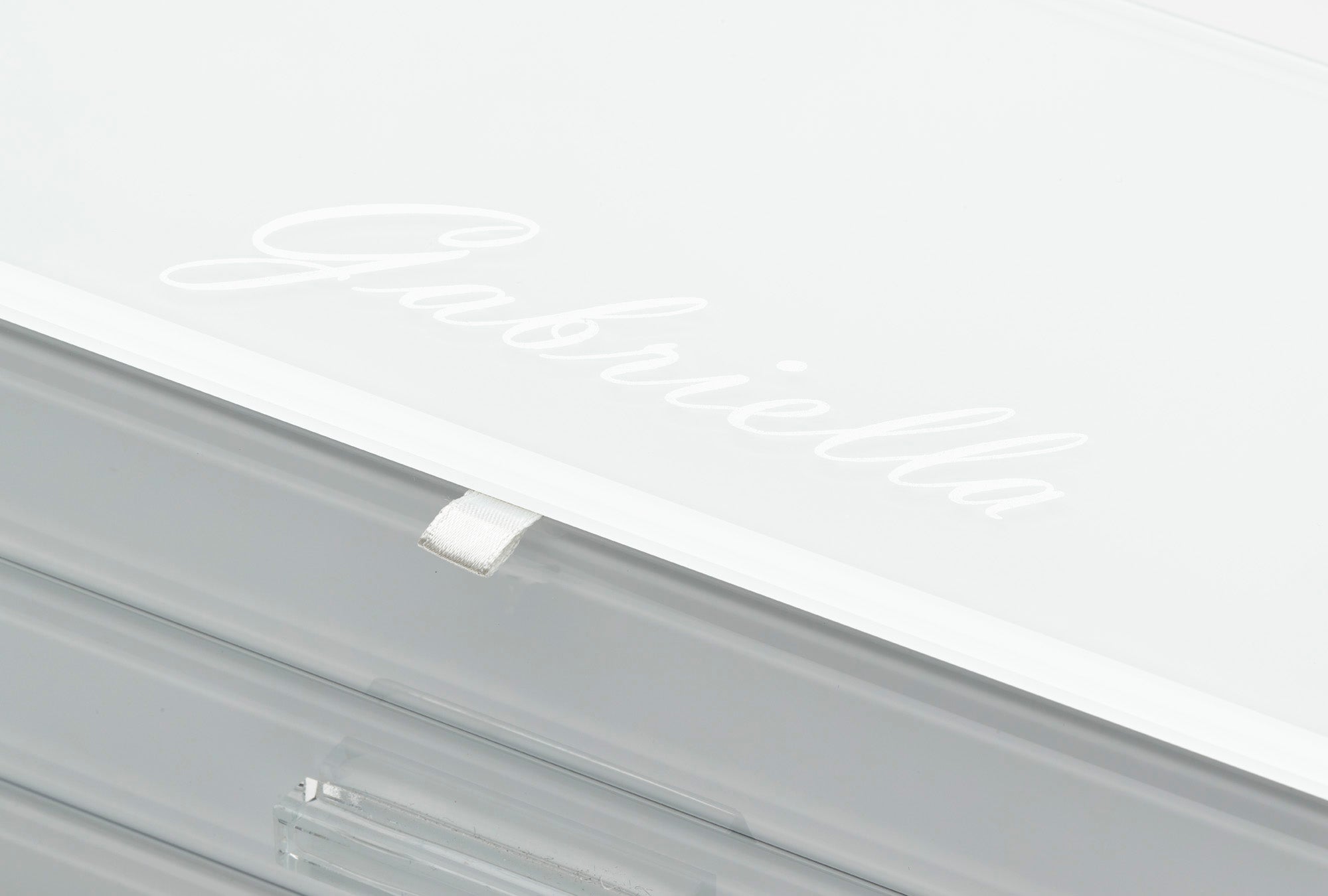 GABRIELLA White Large Jewellery Box