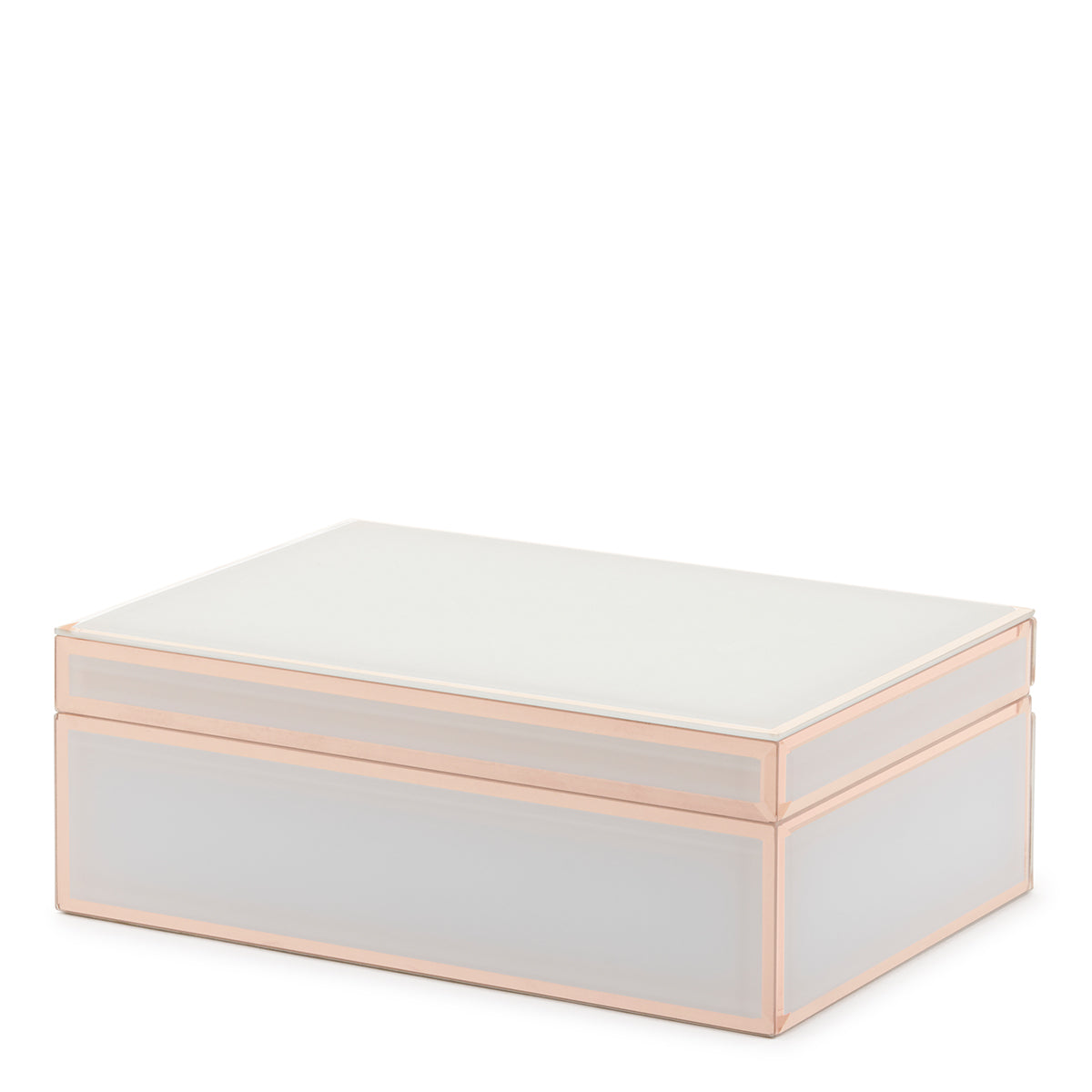 SARA White / Rose Gold Large Jewellery Box