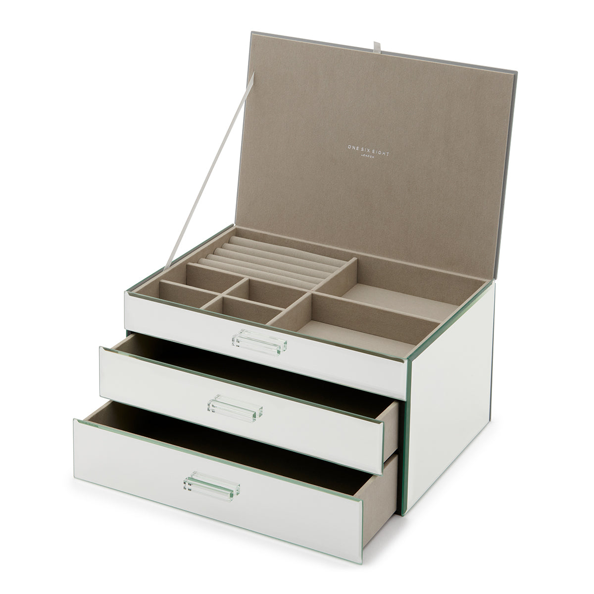 GABRIELLA Mirror XL Jewellery Box One Six Eight London