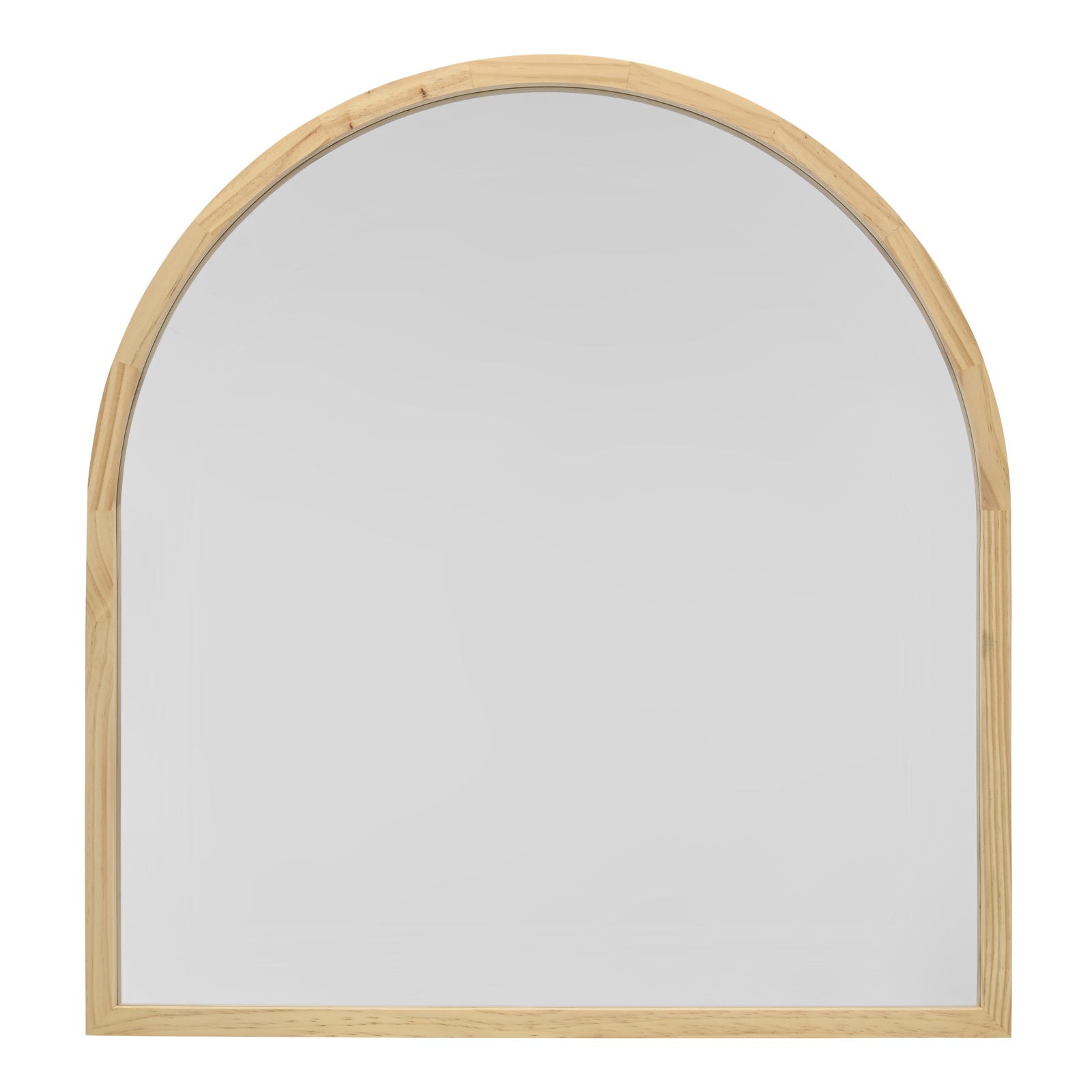 TINA 80 x 85cm  Arch Light Wood Mirror