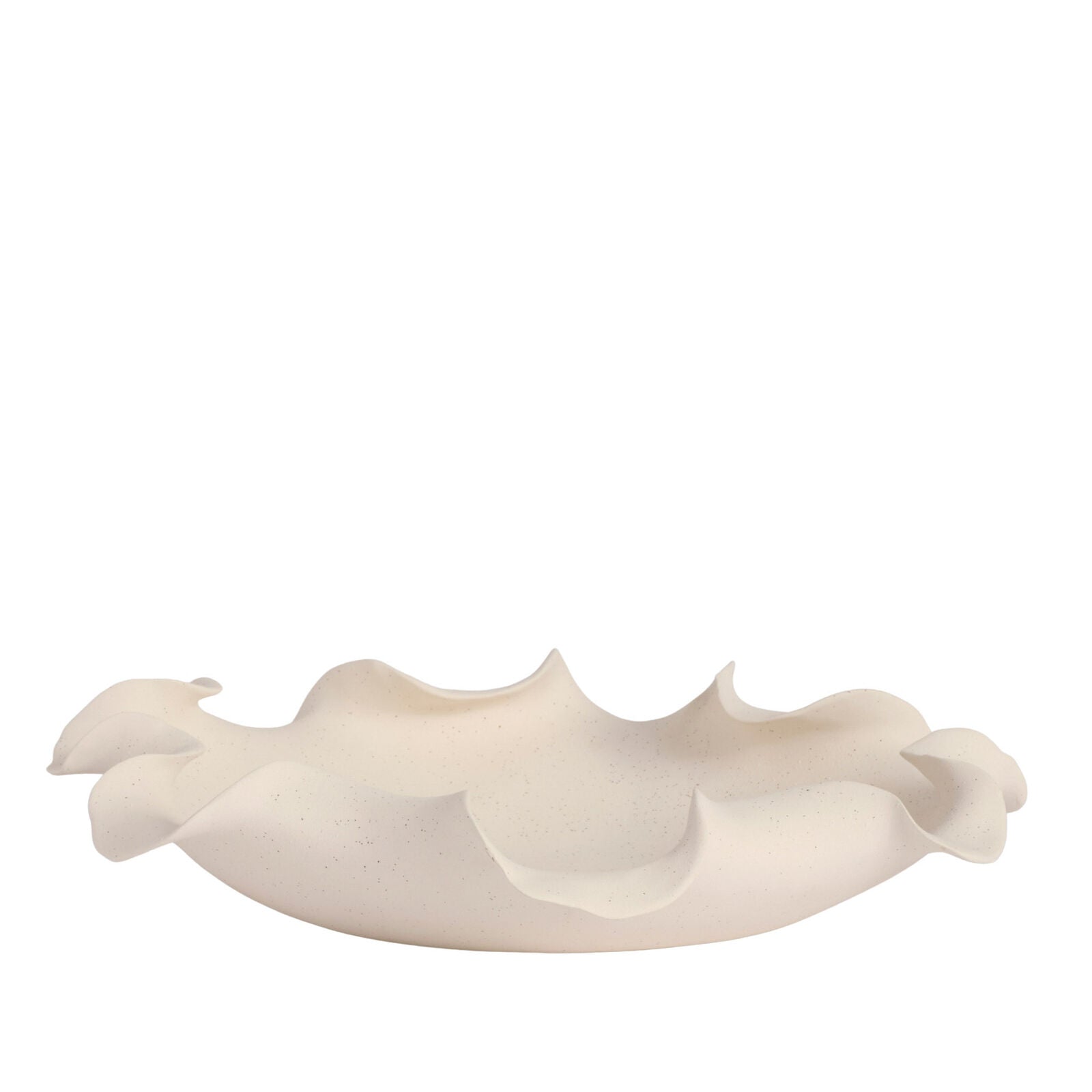 LOTTIE Decorative Bowl Cream Speckled 34cm
