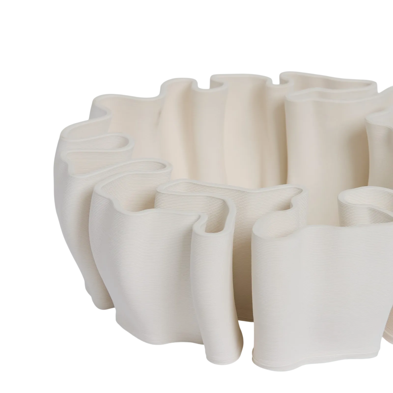Sophie Bowl White  30cm – side angle view | One Six Eight London