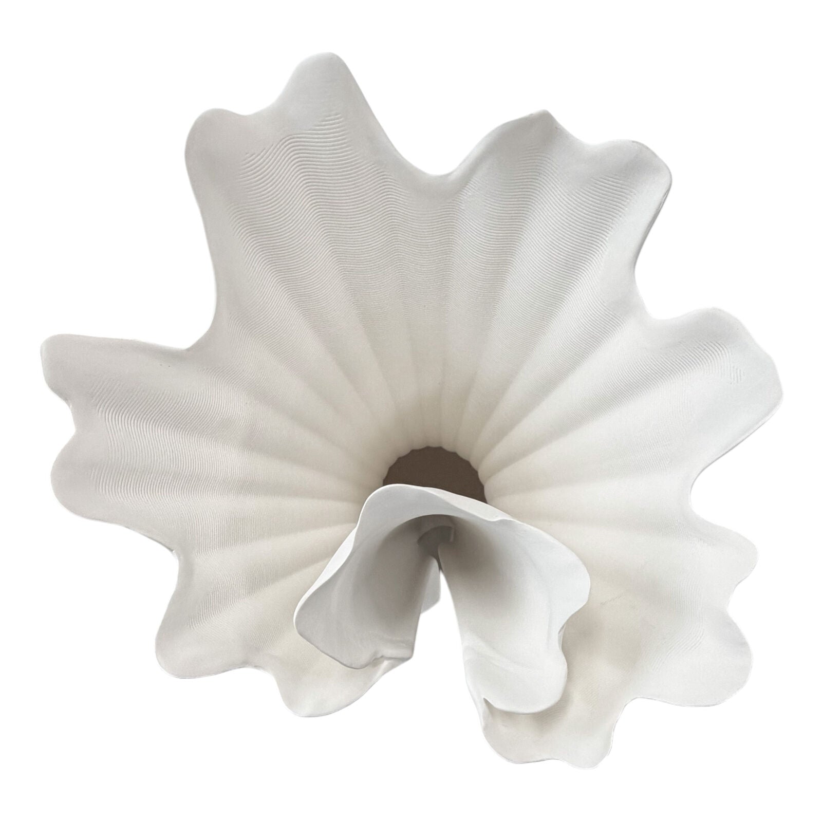 IMOGEN White Vase 41cm – styled in a contemporary room setting | One Six Eight London