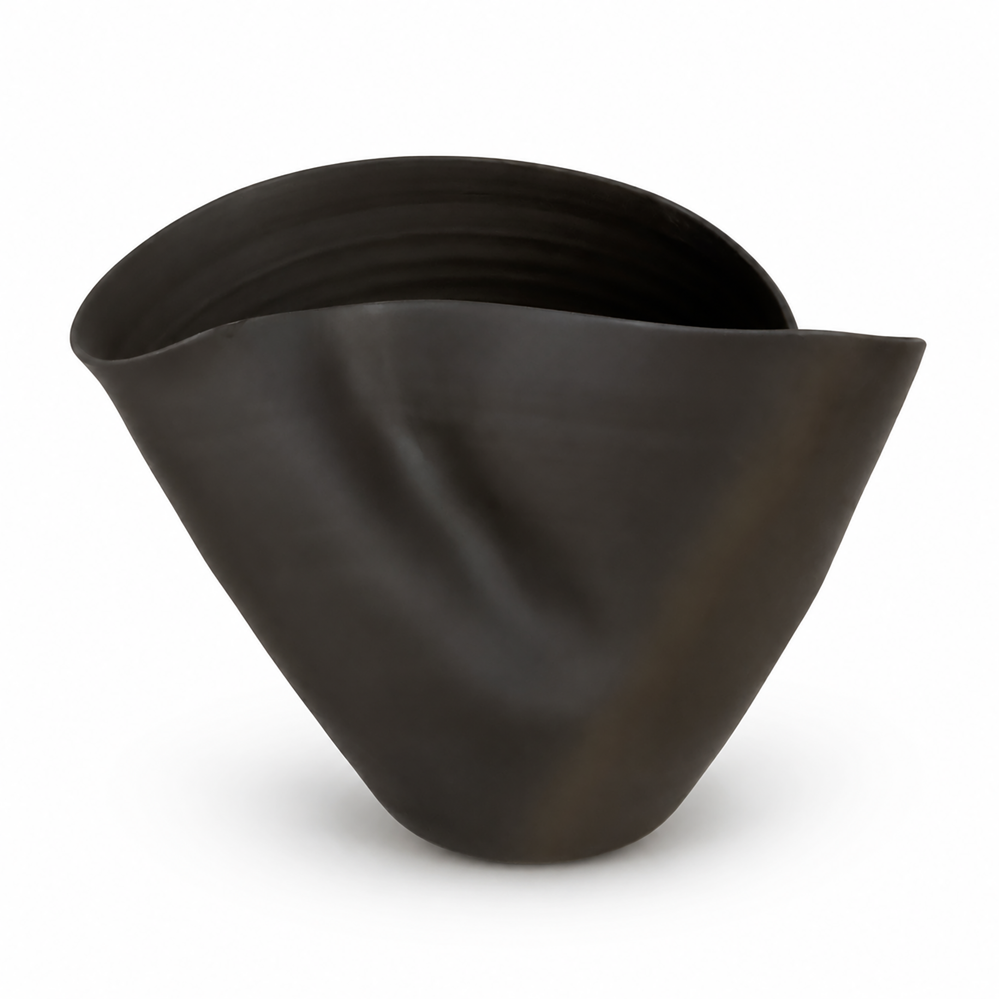 MIKA Sculptural Vase Black 35cm
