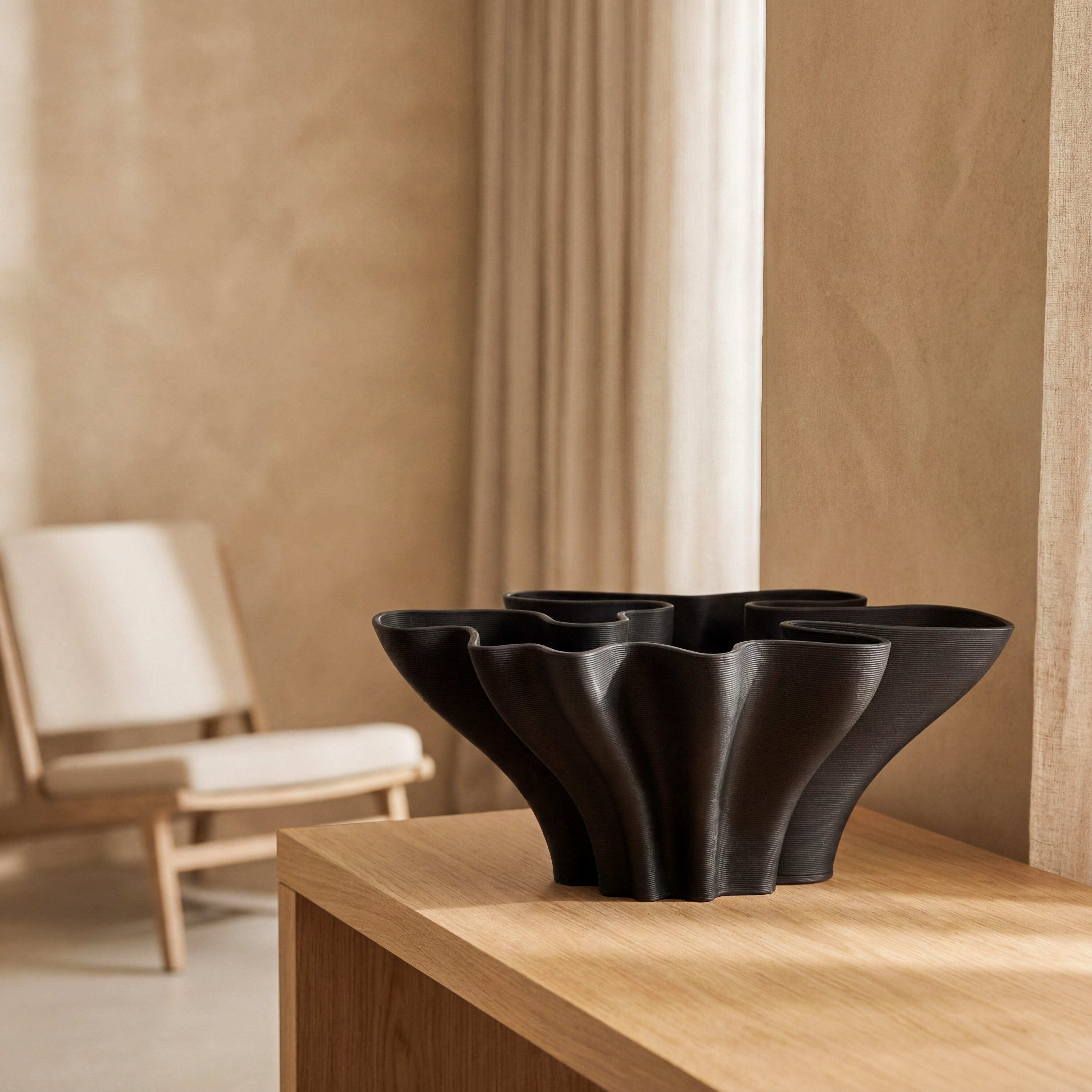 BLOSSOM Vase Black Large 46cm