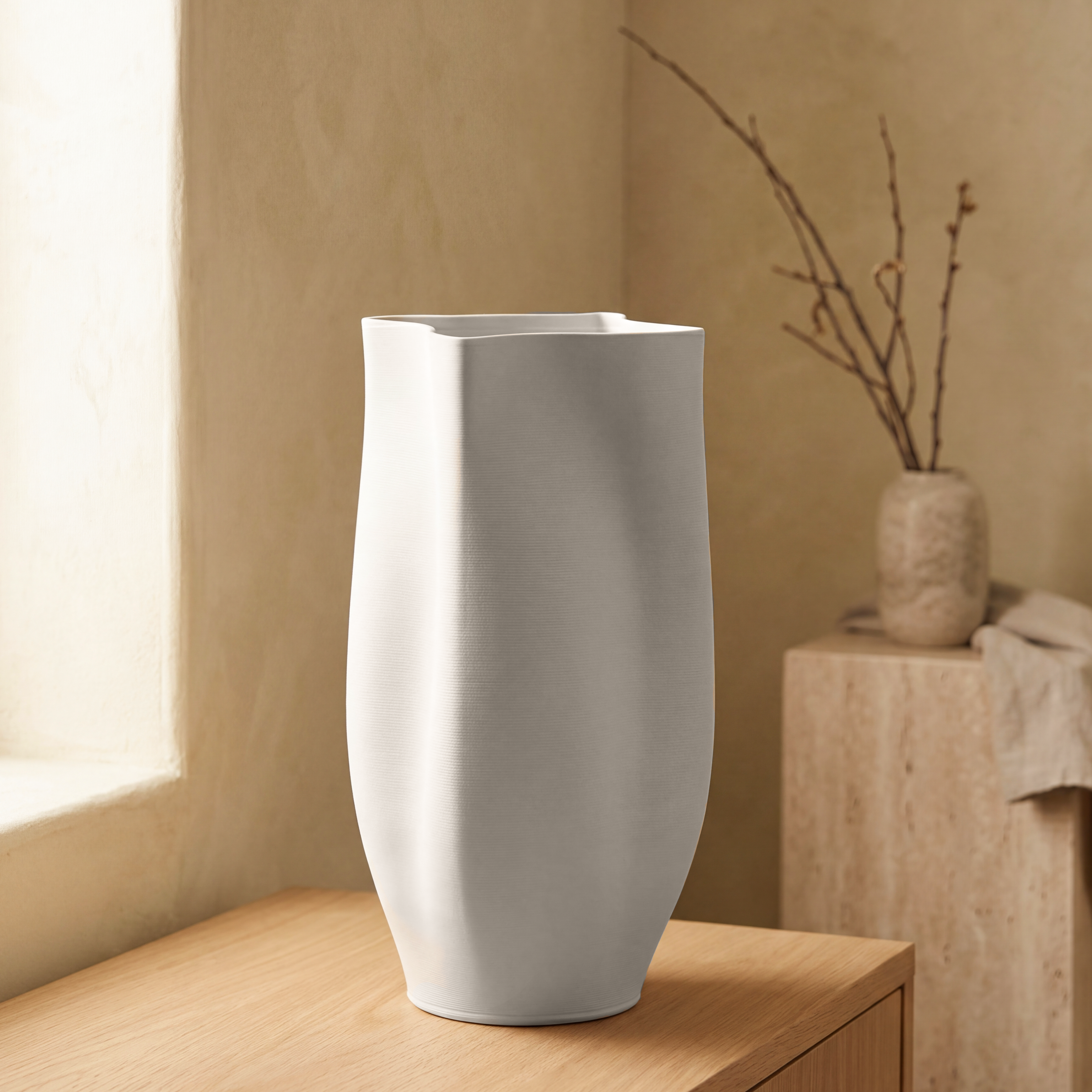 CLAUDIA White Vase  35cm