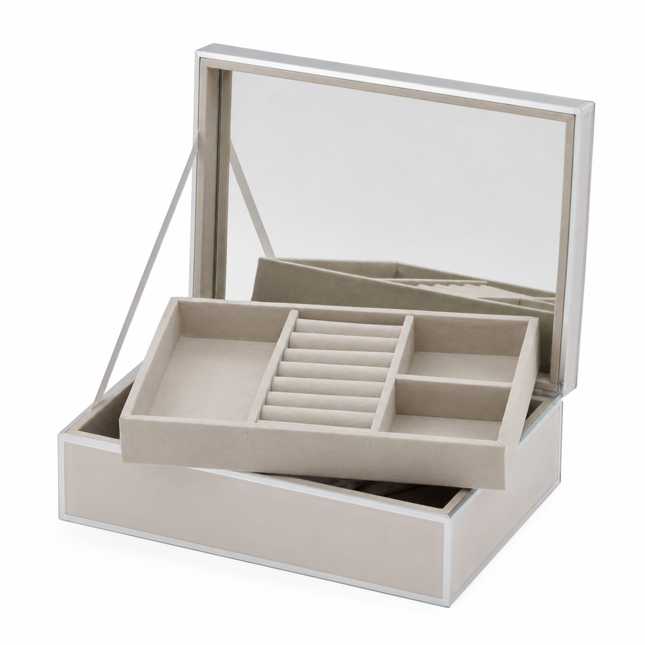 SARA Cloud Grey Large Jewellery Box