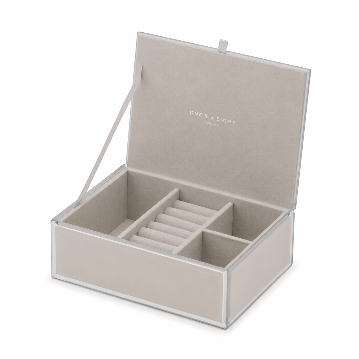 SARA Cloud Grey Medium Jewellery Box (with insert)