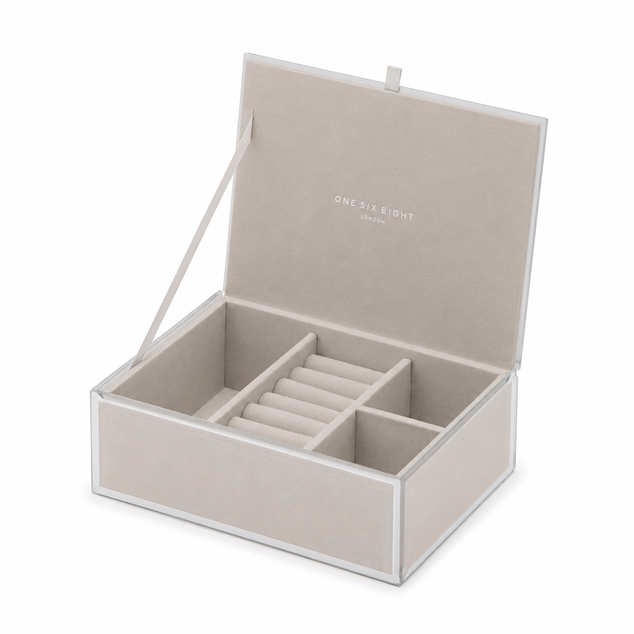SARA Cloud Grey Medium Jewellery Box (with insert)